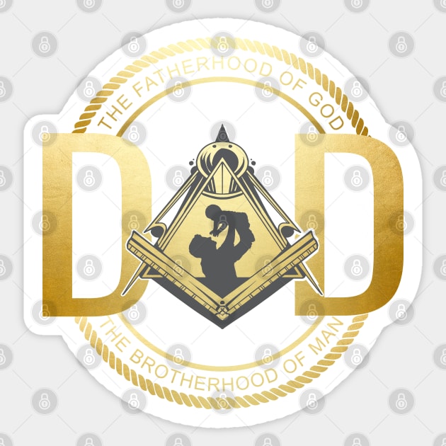 Masonic Dad Freemasonry Father's Day Freemason Sticker by JayD World